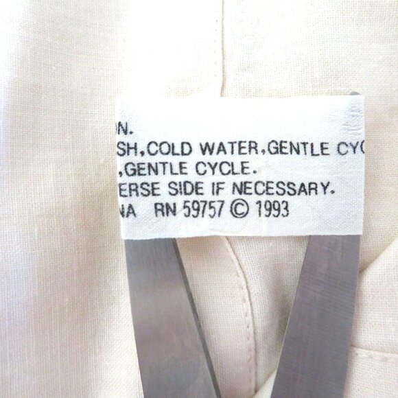 Vintage 90s Battenburg Lace Embroidered Curtain Valance 20" x 60" Beige Cotton - Picture 11 of 14